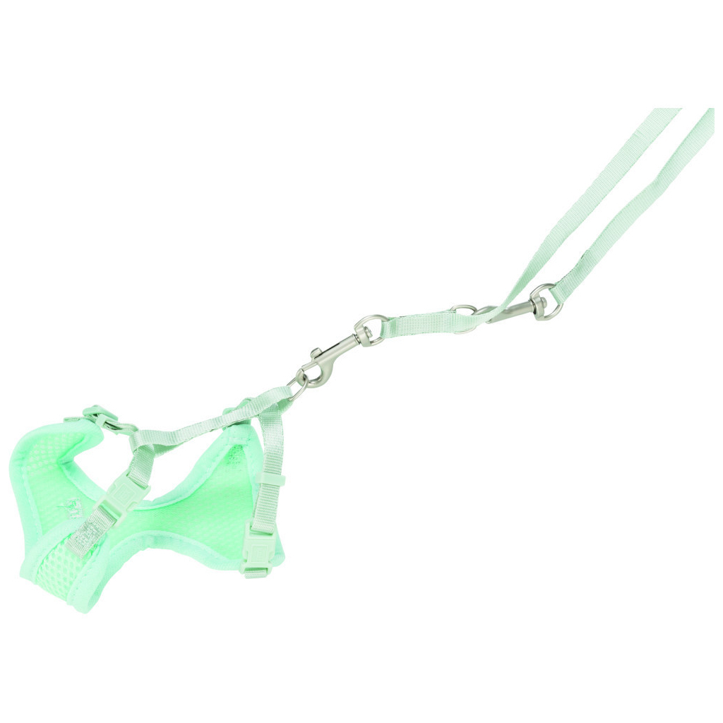 Шлея для собак Trixie з повідцем для цуценят S–M 26–34 см 10 мм м' ятна (4011905155654) - picture 7