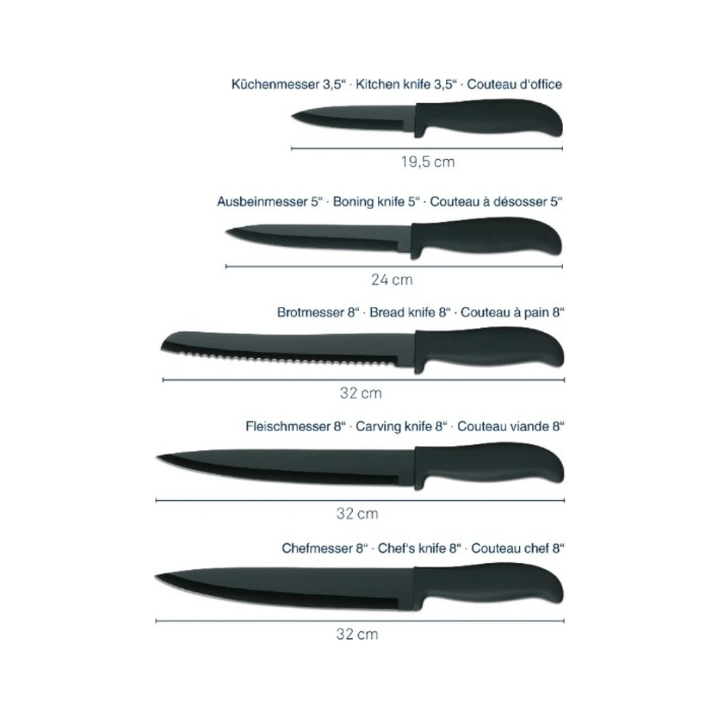 Набір ножів Kela Acida бамбук, 6 предметів (11283) - зображення 2