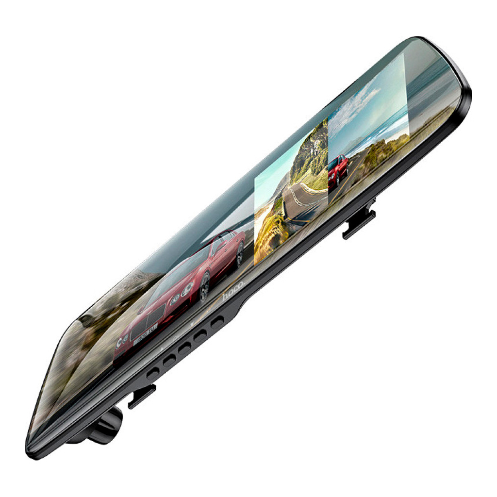 Відеореєстратор HOCO DV4 4.5-inch rearview mirror driving recorder dual-channel Black (6942007616782) - зображення 2