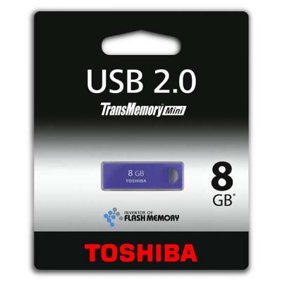 USB флеш накопичувач Toshiba 8GB Enshu Purpleblue USB 2.0 (THNU08ENSPURP(BL5) / THNU08ENSPUR(6) - зображення 2