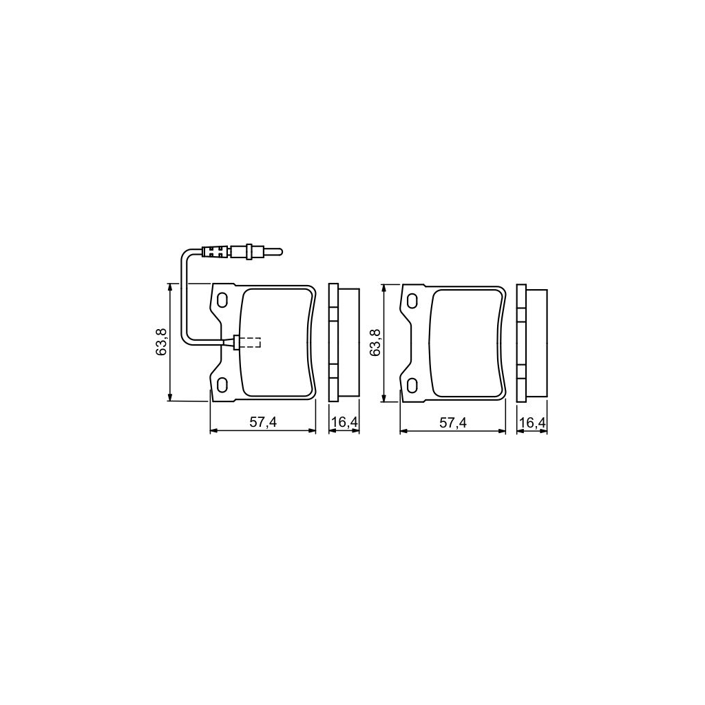 Гальмівні колодки Bosch 0 986 494 055 - зображення 1