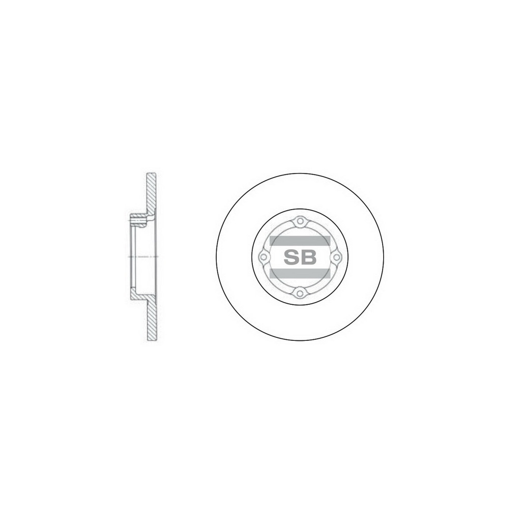 Гальмівний диск HI-Q SD3010 - зображення 1