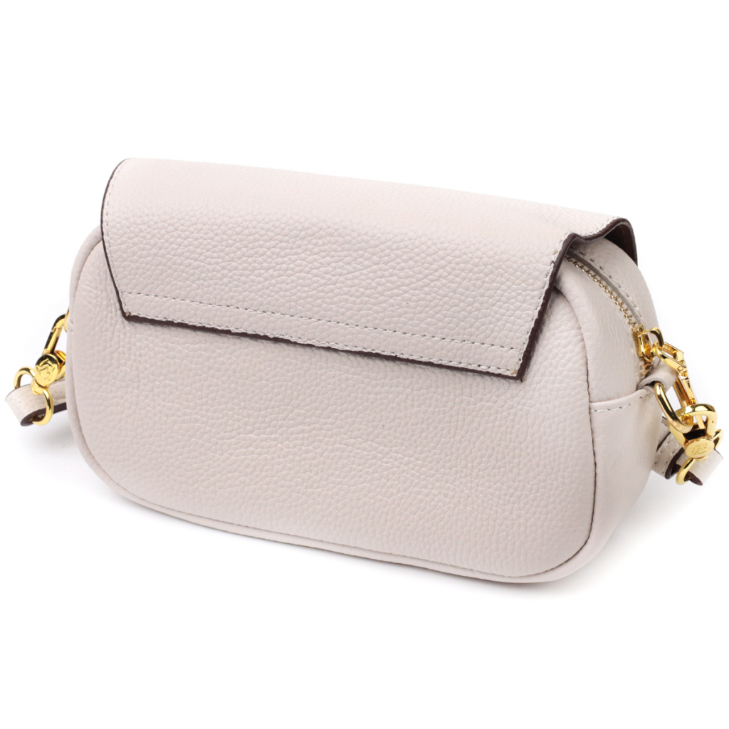 Сумка Vintage Жіноча з клапаном з натуральної шкіри Біла (22431) - зображення 2