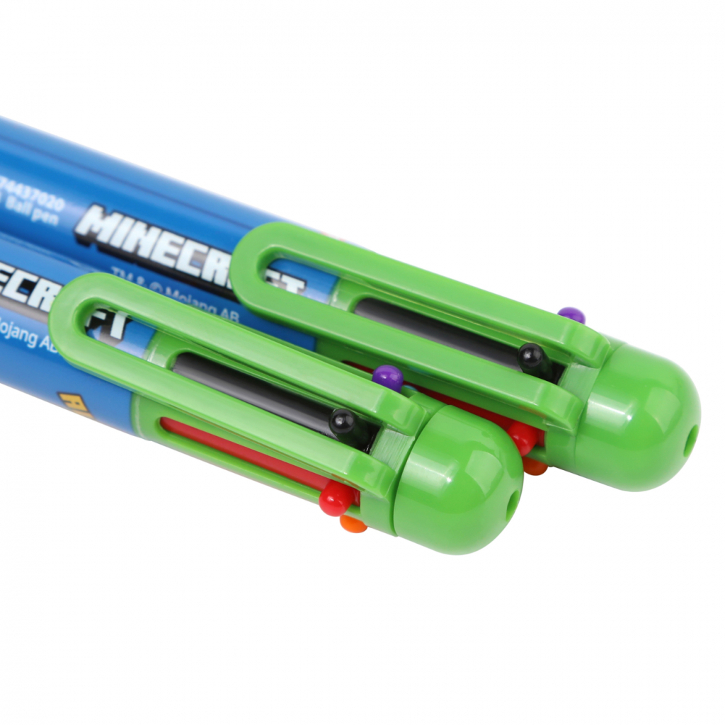 Ручка кулькова Yes Minecraft 0,7 мм автоматична 6 кольорів (412244) - зображення 3