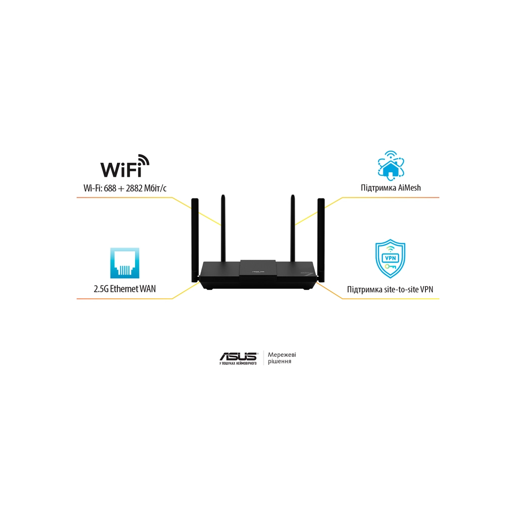 Маршрутизатор ASUS RT-BE50 (90IG09U0-MO3S00) - изображение 10