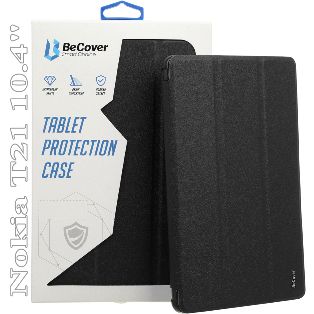 Чохол до планшета BeCover Smart Case Nokia T21 10.4" Black (709555) - зображення 1