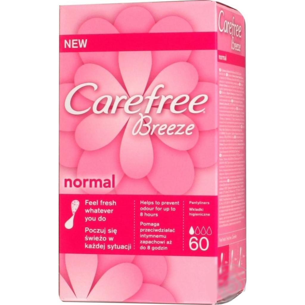 Щоденні прокладки Carefree Breeze Normal Fresh 60 шт (3574660597554) - зображення 1