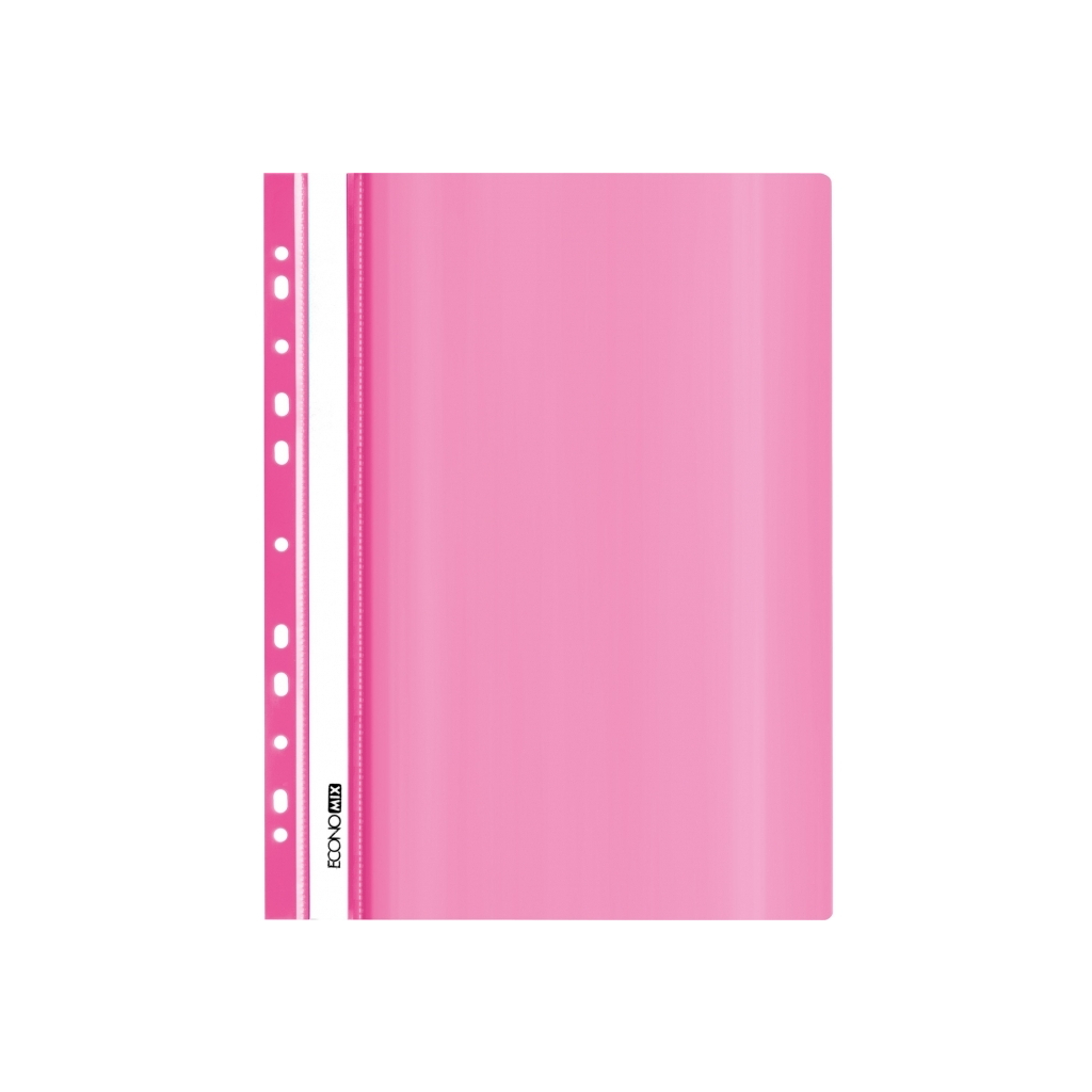 Папка-швидкозшивач Economix А4 з перфорацією, фактура "глянець", рожева (E31510-09) - зображення 1