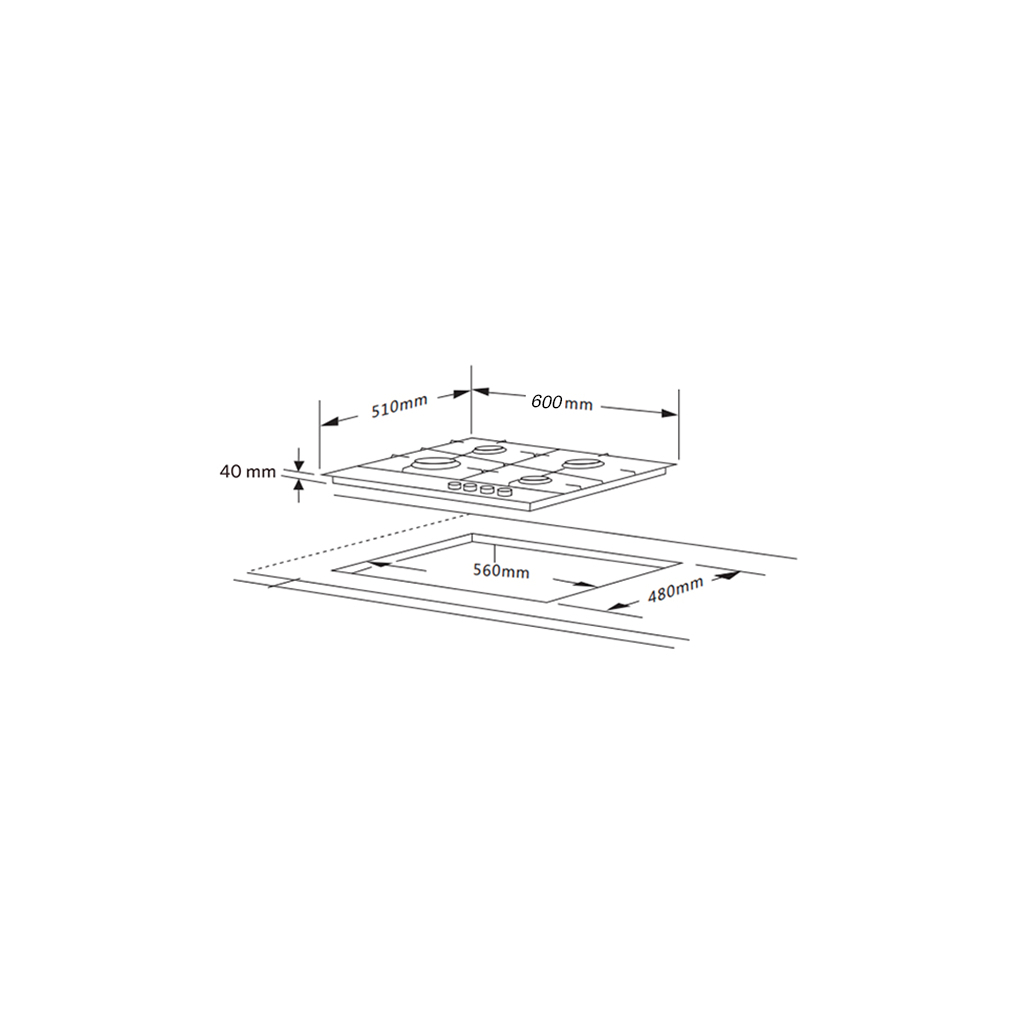 Варочна поверхня Interline SGV 584 MCH BA - зображення 7