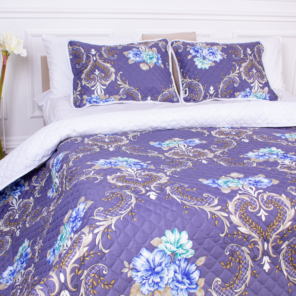 Покривало MirSon набір Print Line №5945 Felicity 180х210 см + наволочка 50х70 см х 2 шт (2200006169611) - зображення 8