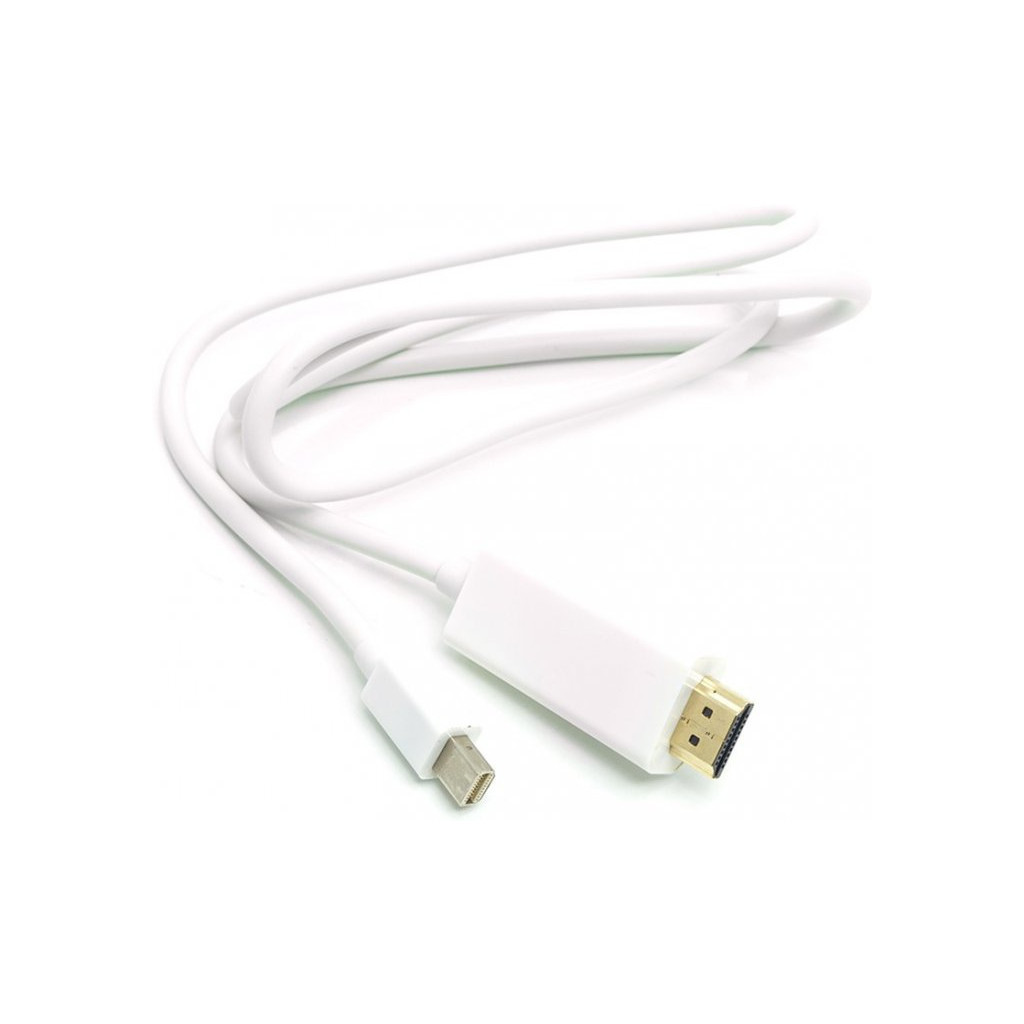 Кабель мультимедійний miniDisplayPort (M) to HDMI (M) 1.0m PowerPlant (CA912131) - зображення 1
