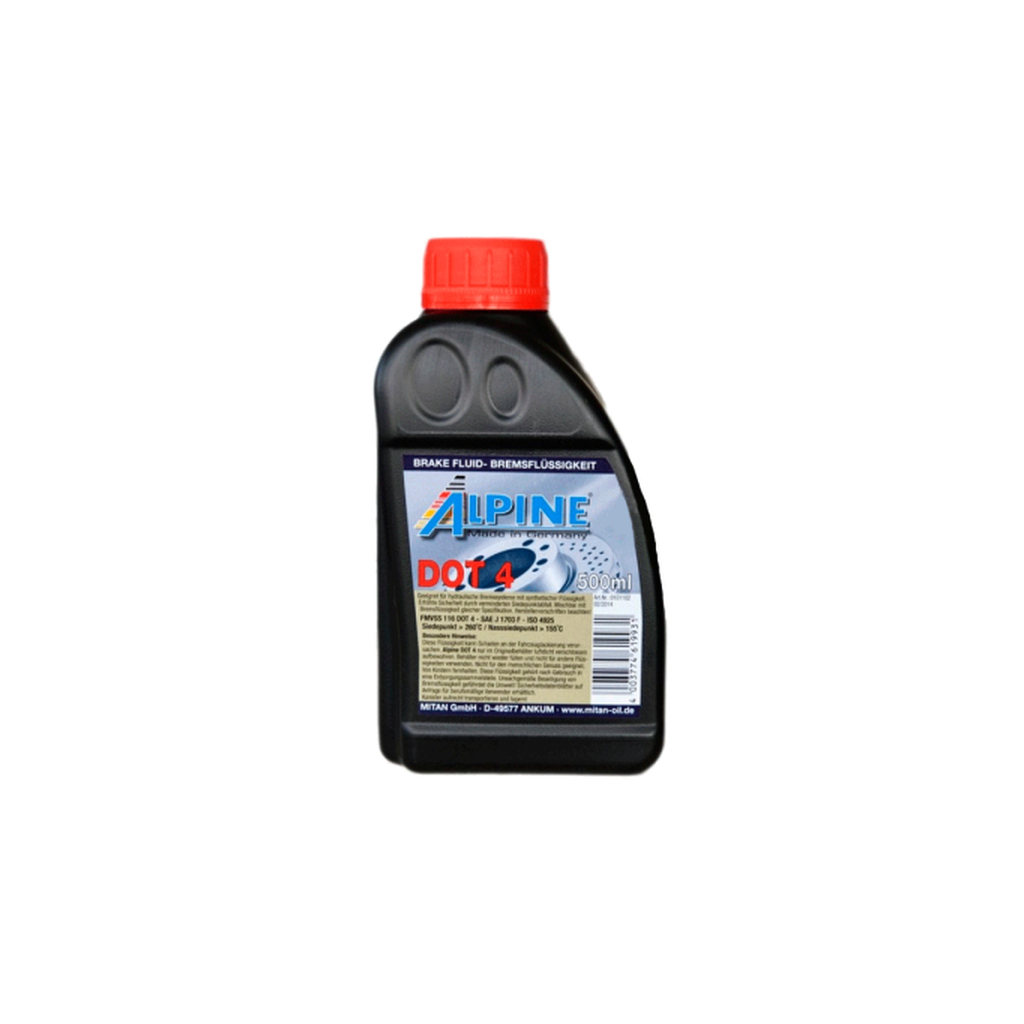 Гальмівна рідина Alpine Brake Fluid DOT 4 0,5л (1107-05) - зображення 1