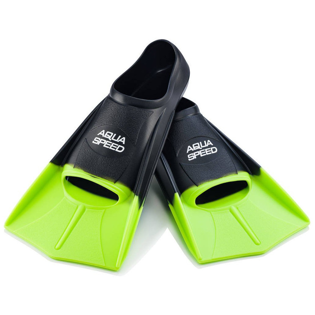 Ласти Aqua Speed Training Fins 137-38 5629 чорний, зелений 31-32 (5908217656292) - изображение 1