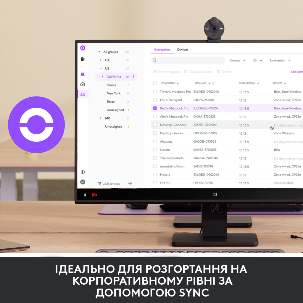 Веб-камера Logitech Brio 305 FHD for Business Graphite (960-001469) - изображение 7