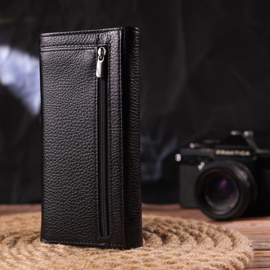 Гаманець Canpellini З натуральної шкіри Чорний (21658) - зображення 9