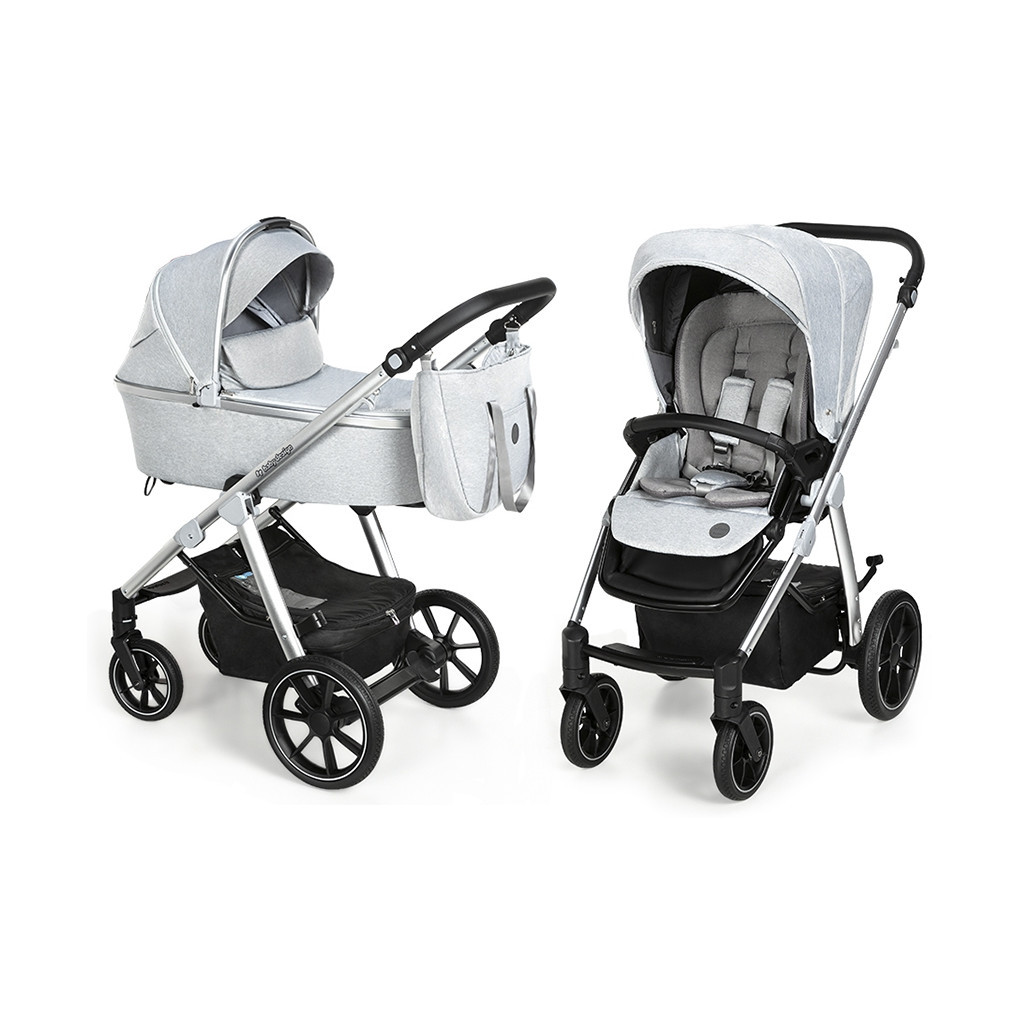Коляска Baby Design Bueno 27 Light Gray (без вишивки) (203671) - зображення 1