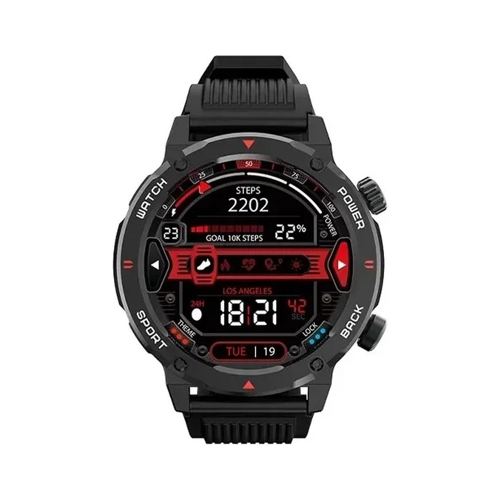 Смарт-годинник iMiki D2 Black Silicone Strap - зображення 2