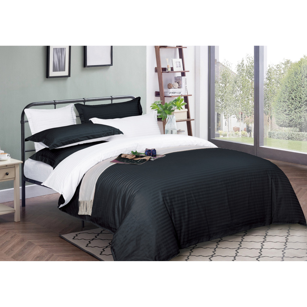 Підковдра MirSon Satin Stripe 30-0021 + 30-0001 Atanelly 200х220 см (2200005267646) - зображення 1