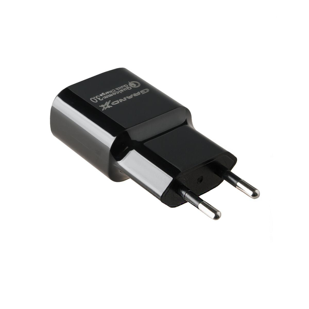 Зарядний пристрій Grand-X Quick Charge QС3.0, + cable USB -> Type C 1m (CH-550TC) - зображення 3