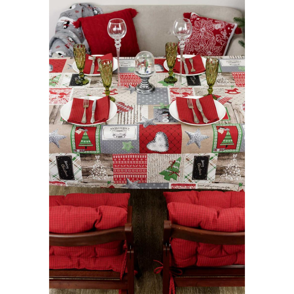 Скатертина Прованс Merry Christmas 180x132 см (4823093451421) - зображення 4