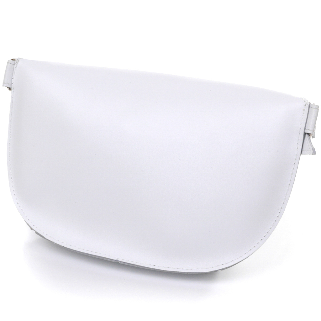 Сумка Shvigel Шкіряна бананка Біла (16384) - зображення 2