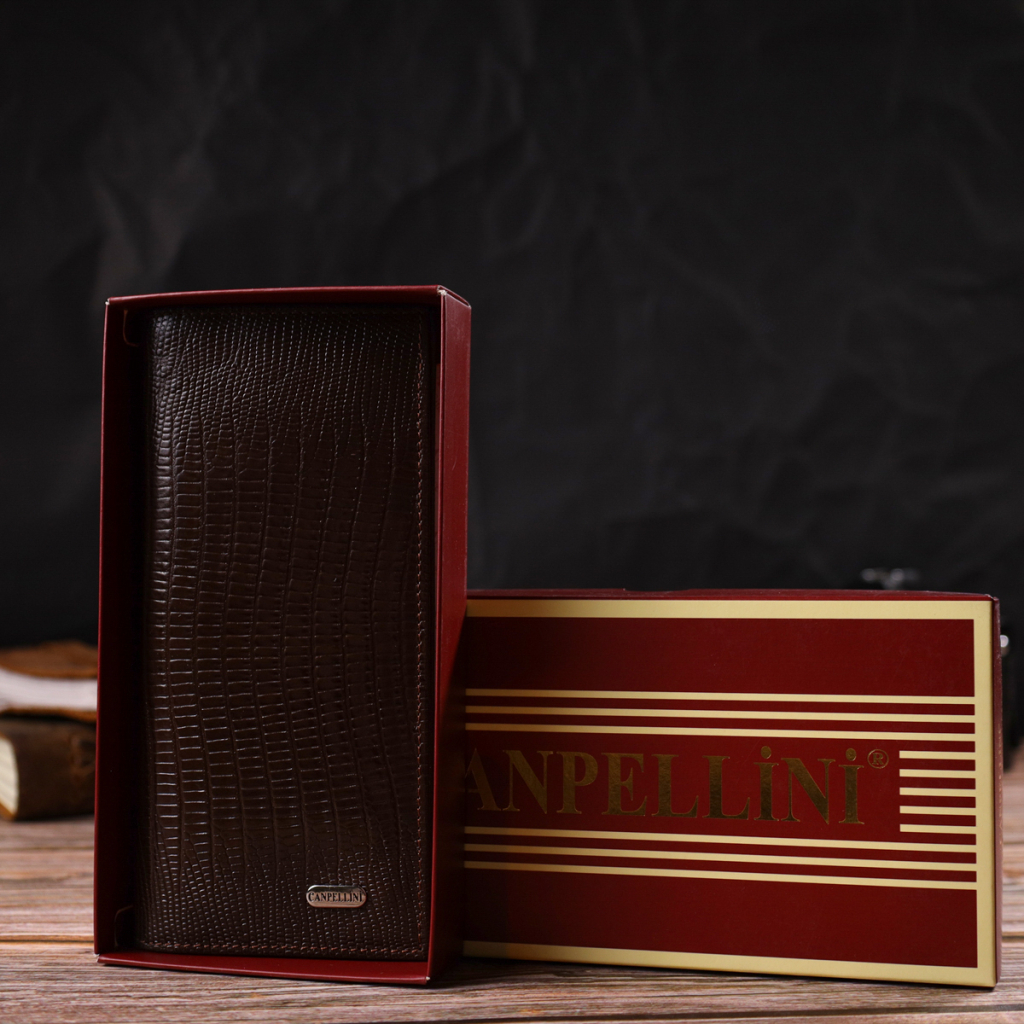 Гаманець Canpellini З натуральної шкіри Коричневий (21899) - зображення 10