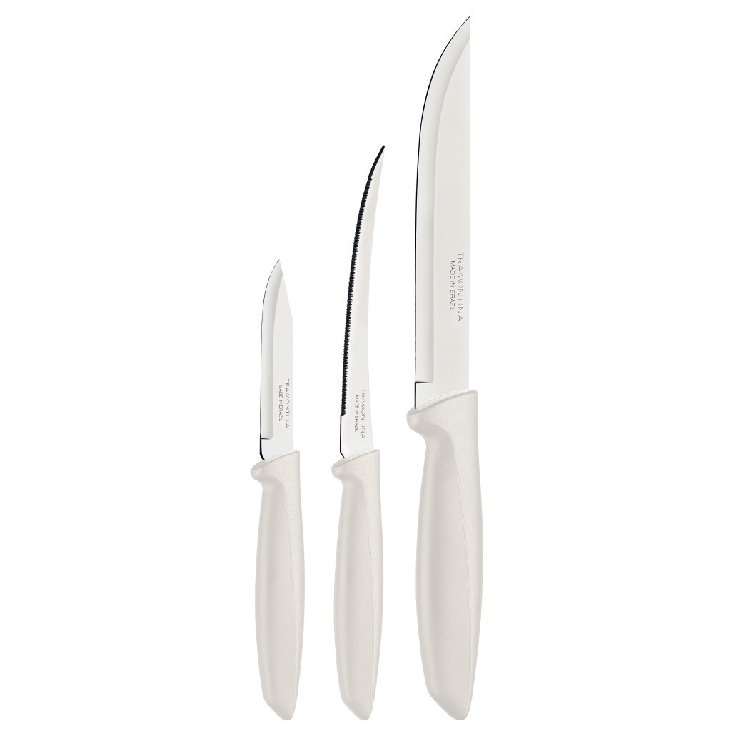 Набір ножів Tramontina Plenus Light Grey 3 шт (23498/313) - зображення 1
