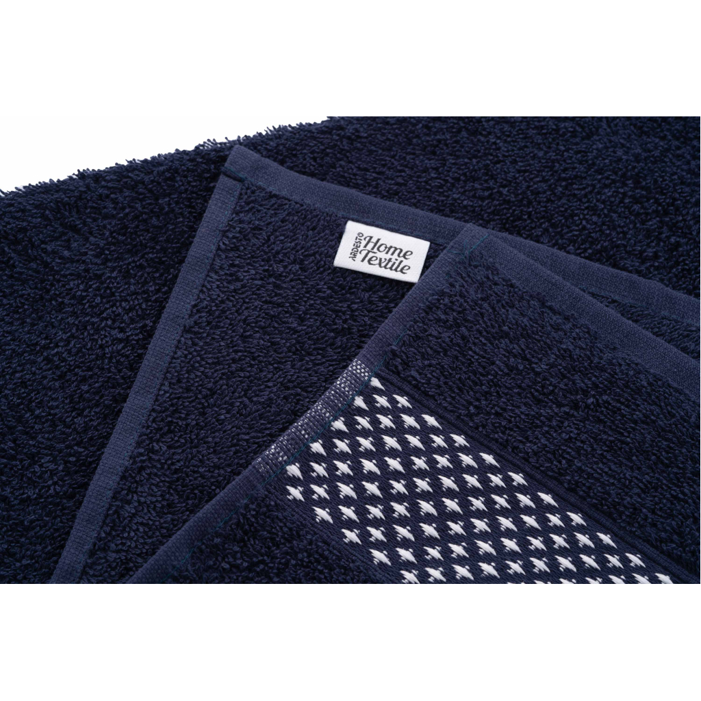 Рушник Ardesto набір 4 махрові Holiday Сріблястий / Індиго 50х90 см х 2 шт + 2 шт (ART2550IS) - зображення 9