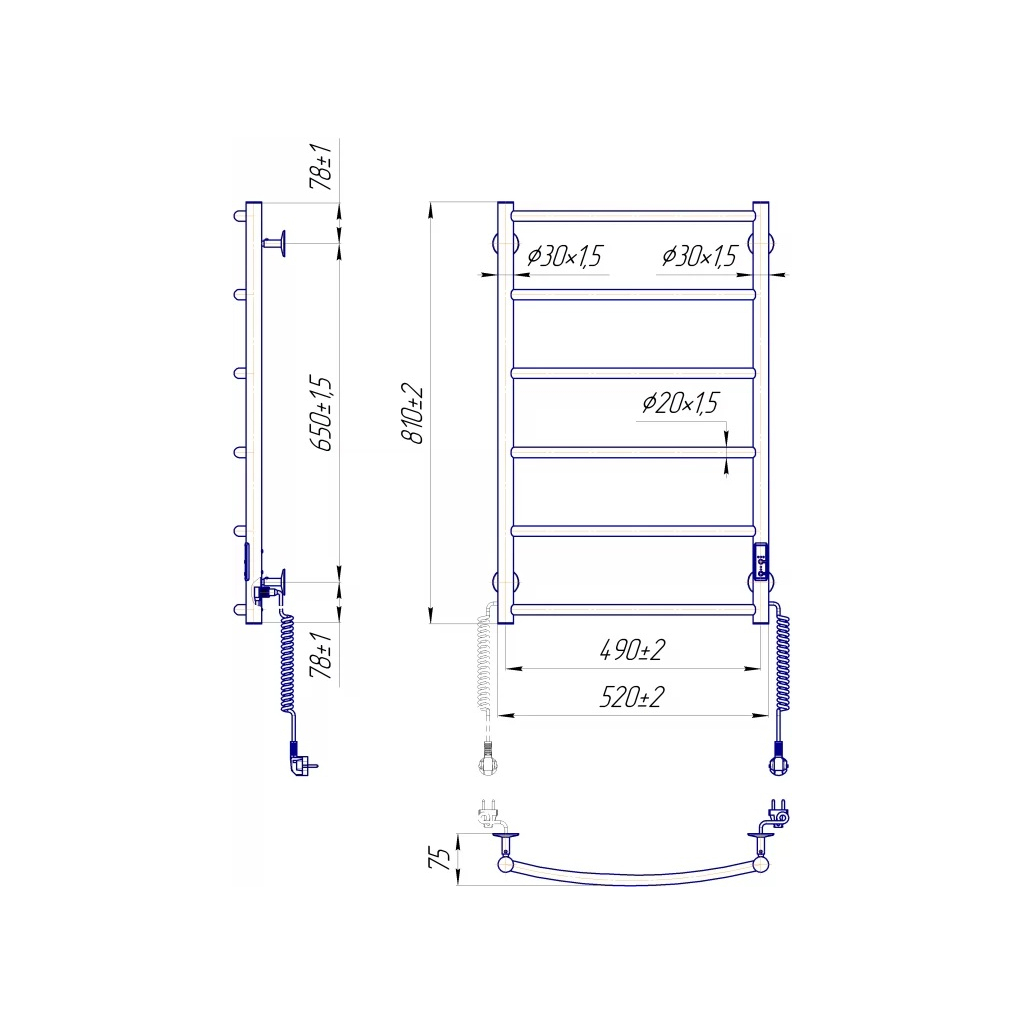 Сушарка для рушників MARIO Класік НР-І (2.3.0115.10.P) - изображение 4