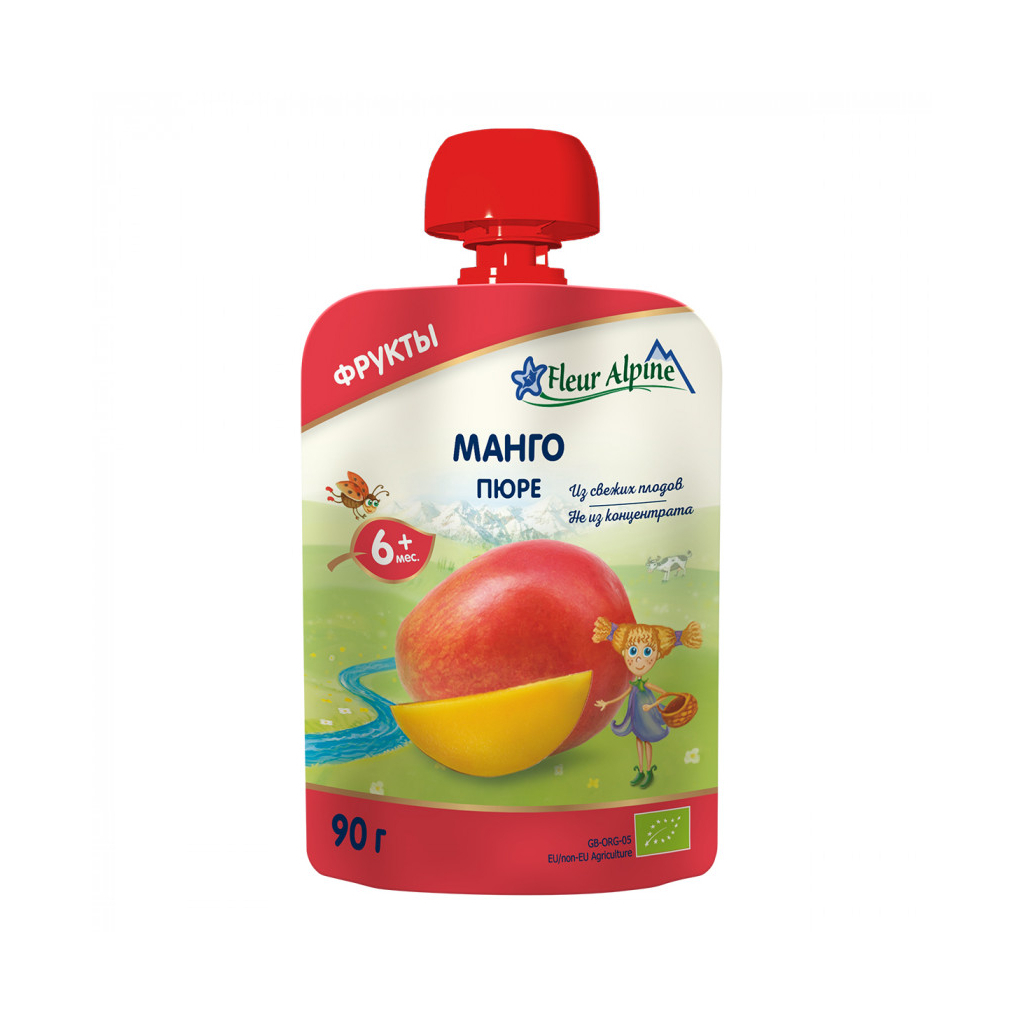 Дитяче пюре Fleur Alpine Манго 90 г (5024688001123) - зображення 1