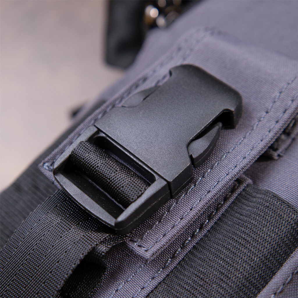 Сумка Vintage Текстильна чоловіча на два відділення Графітова (20659) - зображення 12