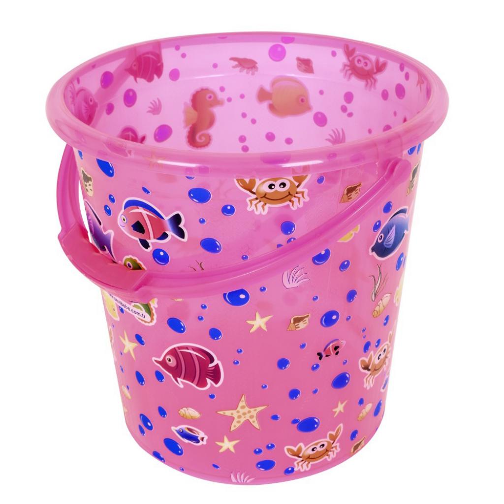 Ванночка Sevi Bebe Набір для купання з малюнком Рожевий (8692241137021) - зображення 4