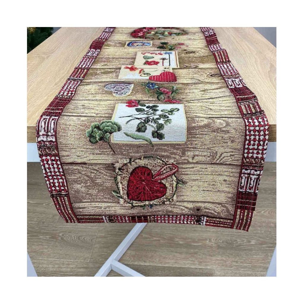 Доріжка на стіл Прованс Wooden 40х140 (4823093436008) - зображення 2