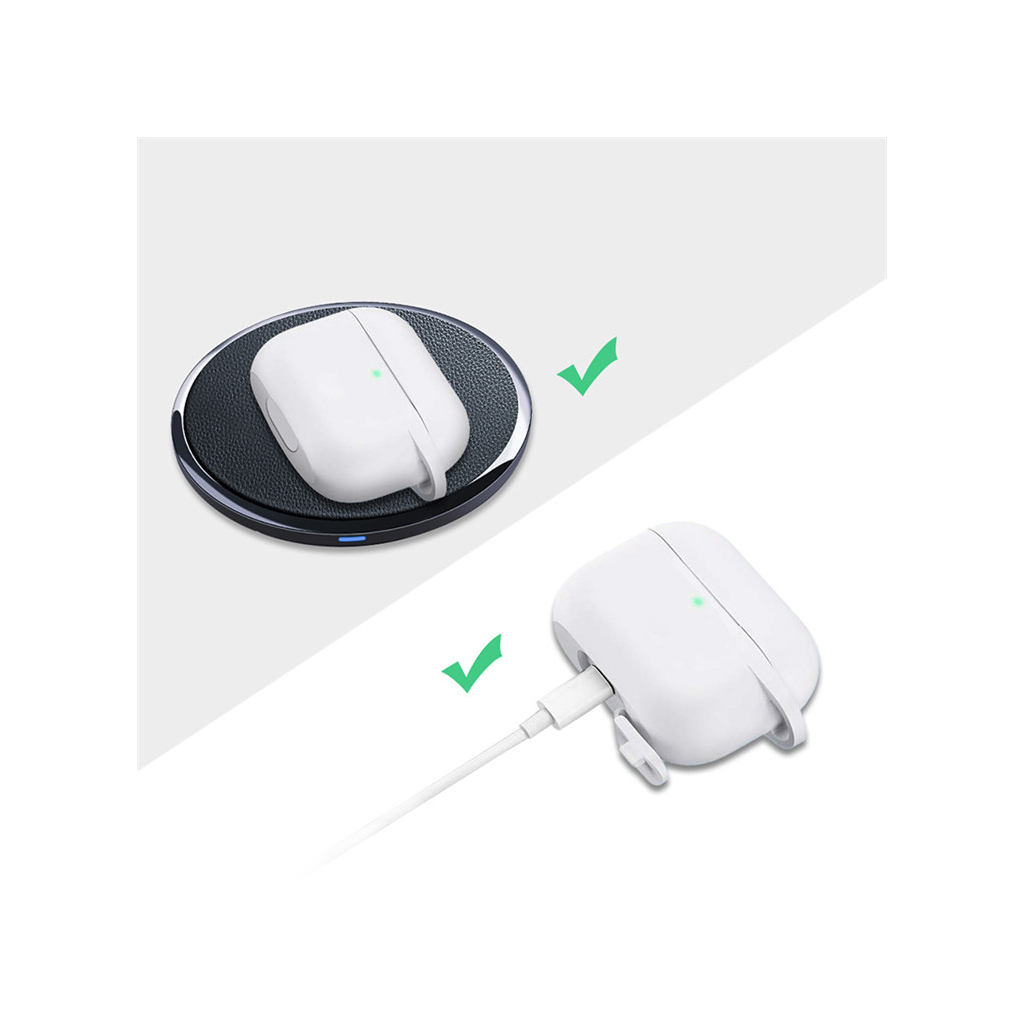 Чохол для навушників BeCover Silicon для Apple AirPods Pro White (704491) - зображення 2