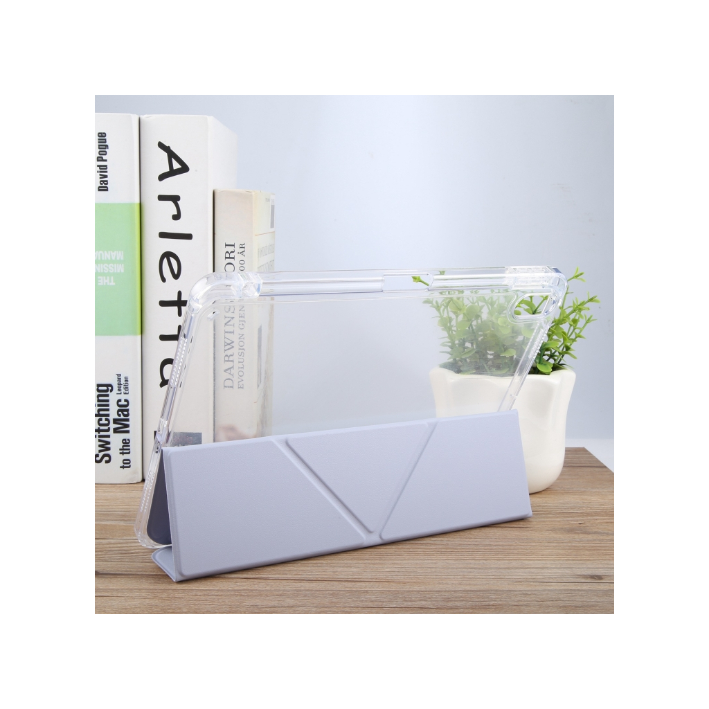 Чохол до планшета BeCover Ultra Slim Origami Transparent Apple iPad Mini 6 2021 Purple (712933) - зображення 5