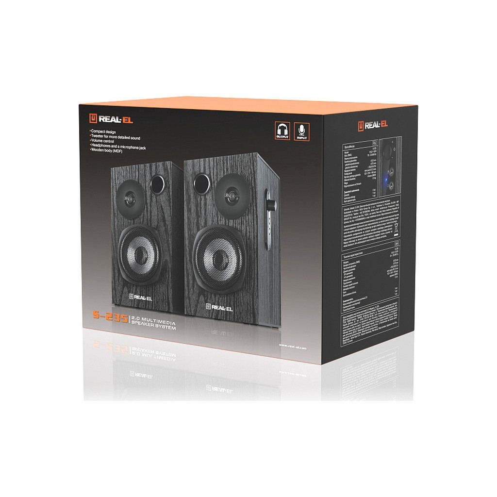 Акустична система REAL-EL S-235 Black (EL121200010) - зображення 11