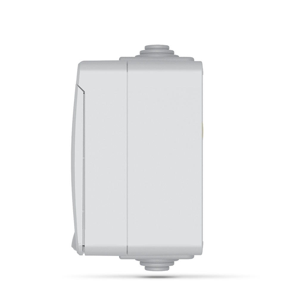 Розетка Videx BINERA IP65 зовнішня 1ая сіра (VF-BNW21-G) - зображення 3