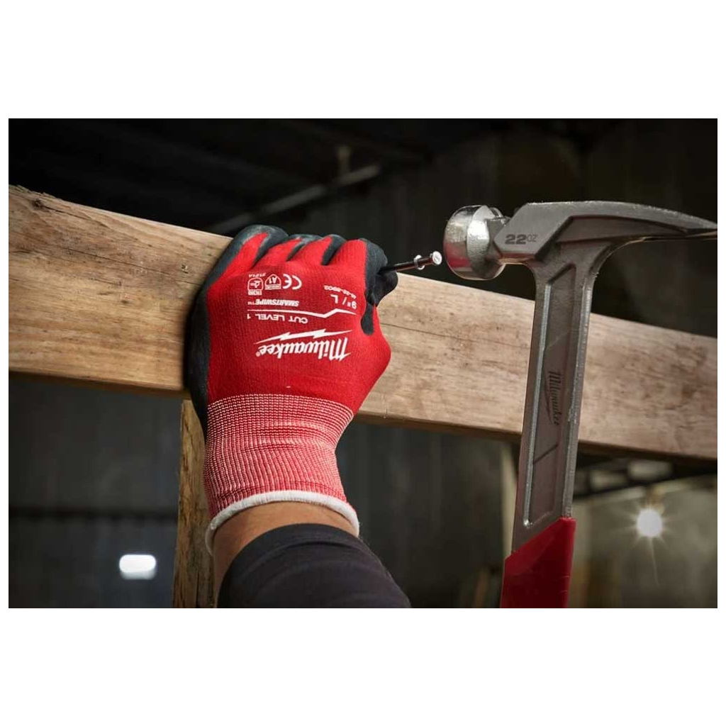 Захисні рукавиці Milwaukee з опором порізам 1 рівня, 8/M, 12 пар (4932471614) - зображення 3