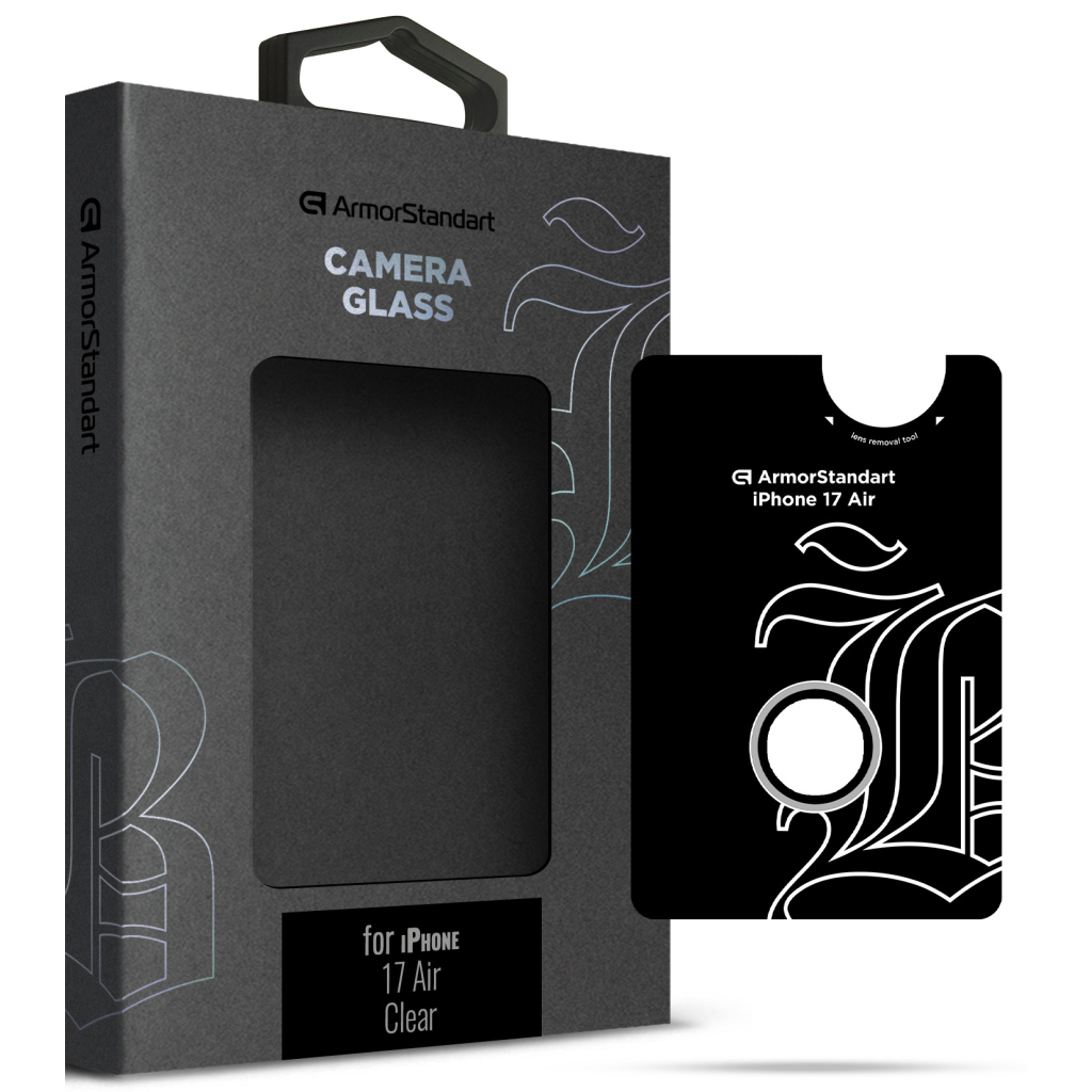 Скло захисне Armorstandart for Camera Supreme BI Apple iPhone 17 Air Transparent (ARM86452) - зображення 1