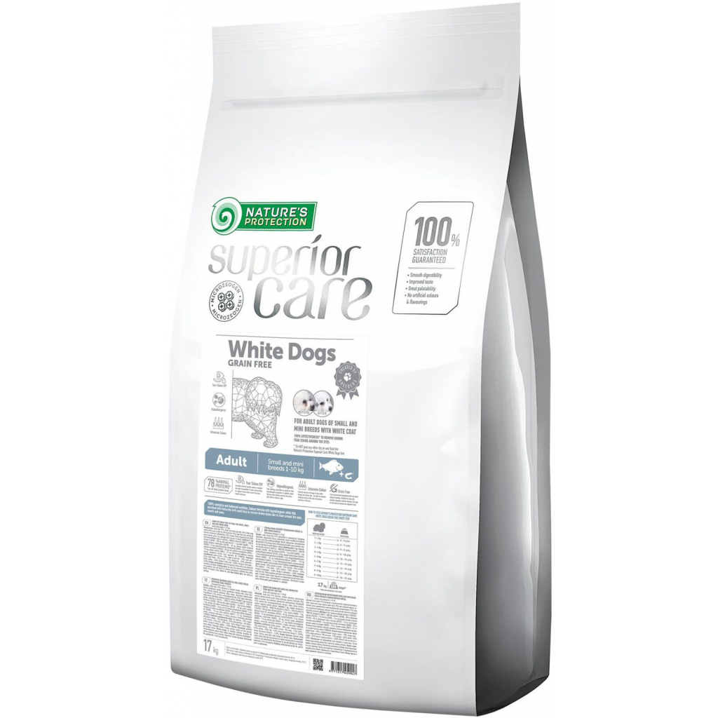 Сухий корм для собак Nature's Protection NP Superior Care White Dogs Grain Free Adult Small and Mini (NPSC45994) - зображення 1