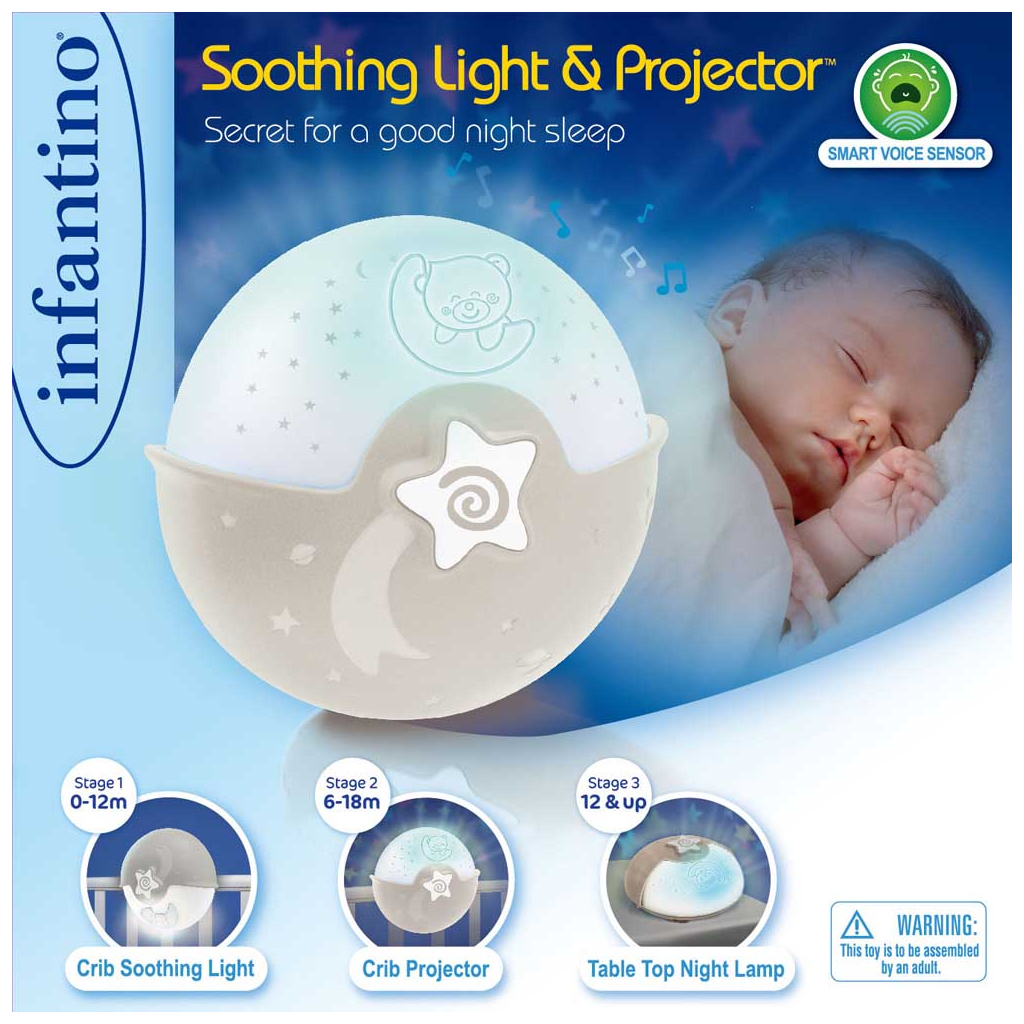 Нічник Infantino Спокійні сни сірий (004909I) - зображення 5