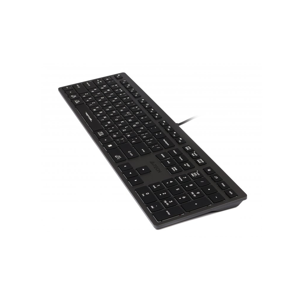 Клавіатура A4Tech FX60 USB Grey White backlit - зображення 5