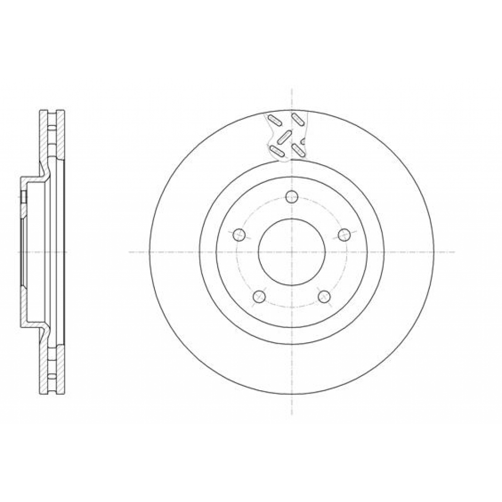 Гальмівний диск REMSA 61553.10 - зображення 1