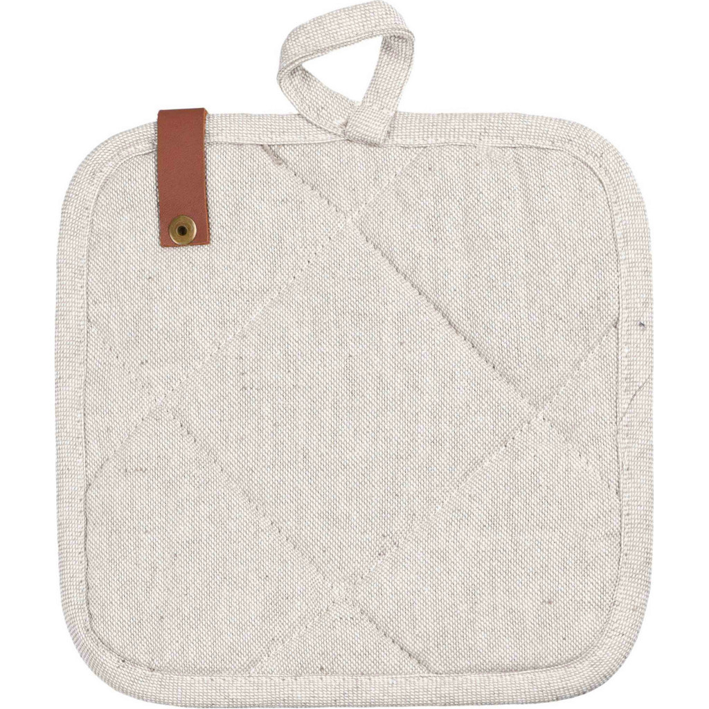 Кухонна прихватка Ardesto Oliver, 20х20 см, 100% бавовна, нап-ч: ватин, сірий світлий (ART04OL) - изображение 3