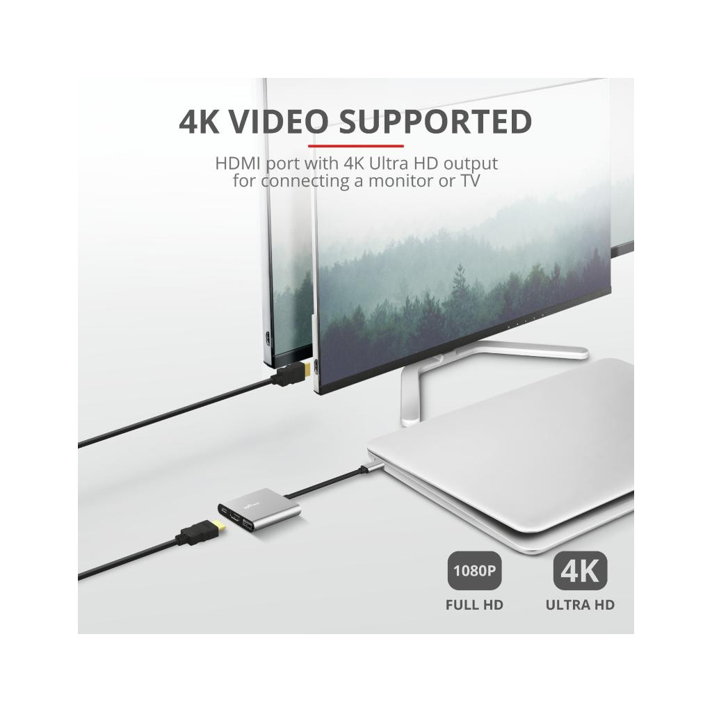 Концентратор Trust Dalyx 3-in-1 Multiport USB-C (23772) - изображение 9