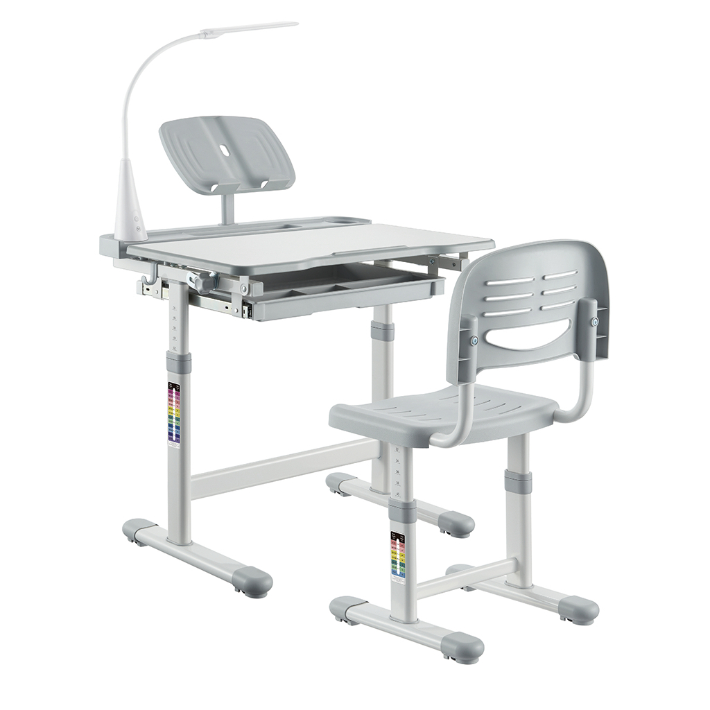 Парта зі стільцем FunDesk Bellissima grey (221918) - зображення 1