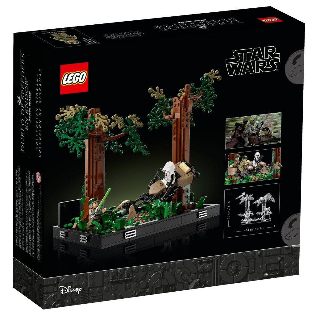 Конструктор LEGO Star Wars Діорама Погоня на спідері на Ендорі 608 деталей (75353) - зображення 6