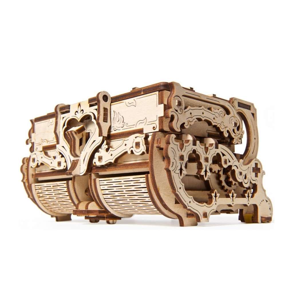 Збірна модель Ugears механічний Антикварна скринька (70089) - зображення 3