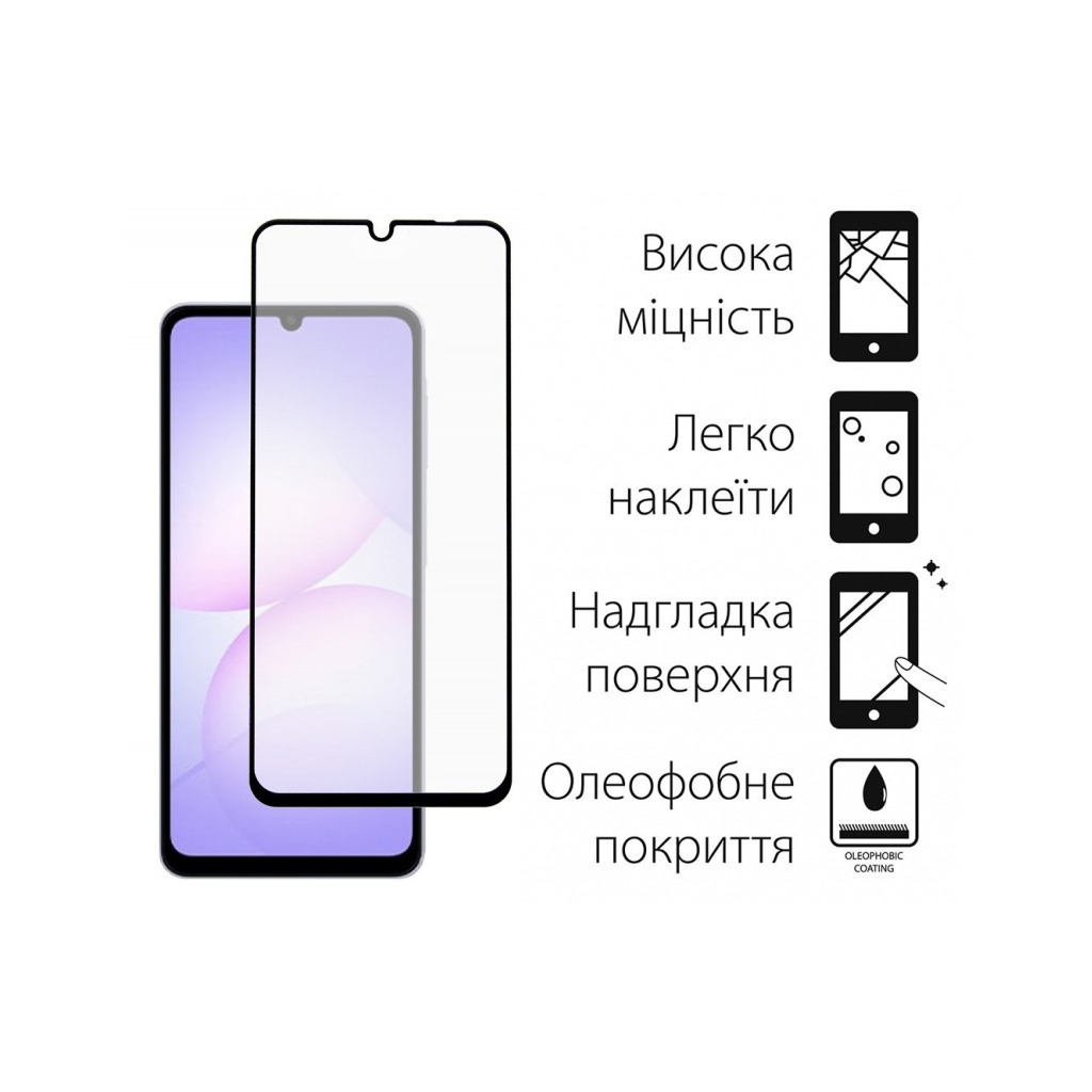 Чохол до мобільного телефона Dengos Soft Kit for Samsung Galaxy A07 case + glass Green (DG-KM-166) - зображення 4