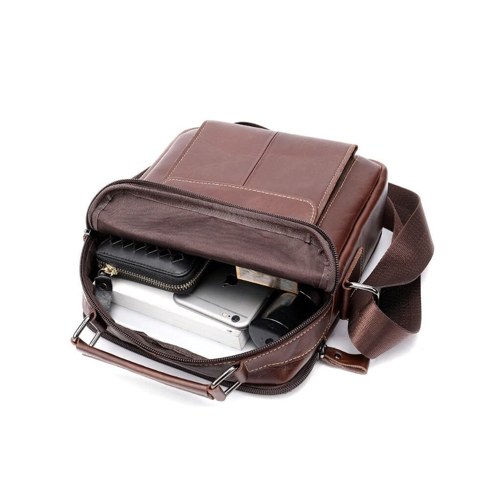 Сумка Vintage Шкіряна Коричнева (14835) - зображення 8